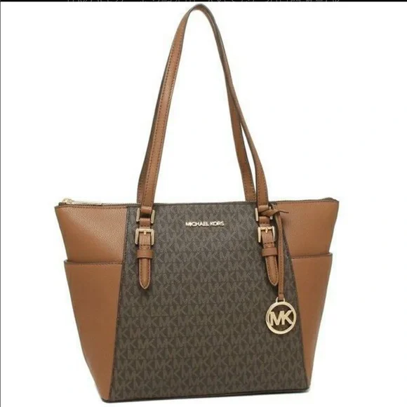 Michael Kors Charlotte Large  Top-Zip Tote Bag - Picture 2 of 7